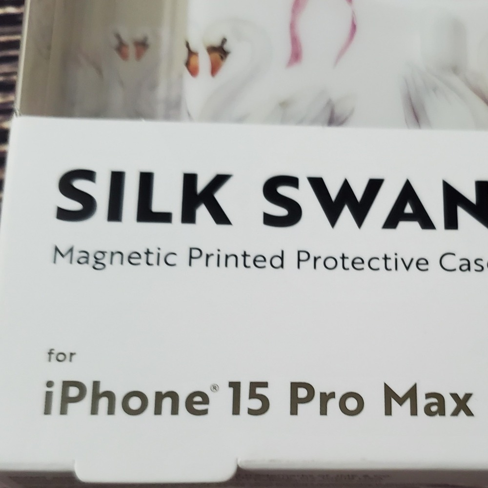 Limited Edition Swan iPhone 15 Pro Max Protective Case Swan Bow Pink New Sealed - Picture 5 of 6